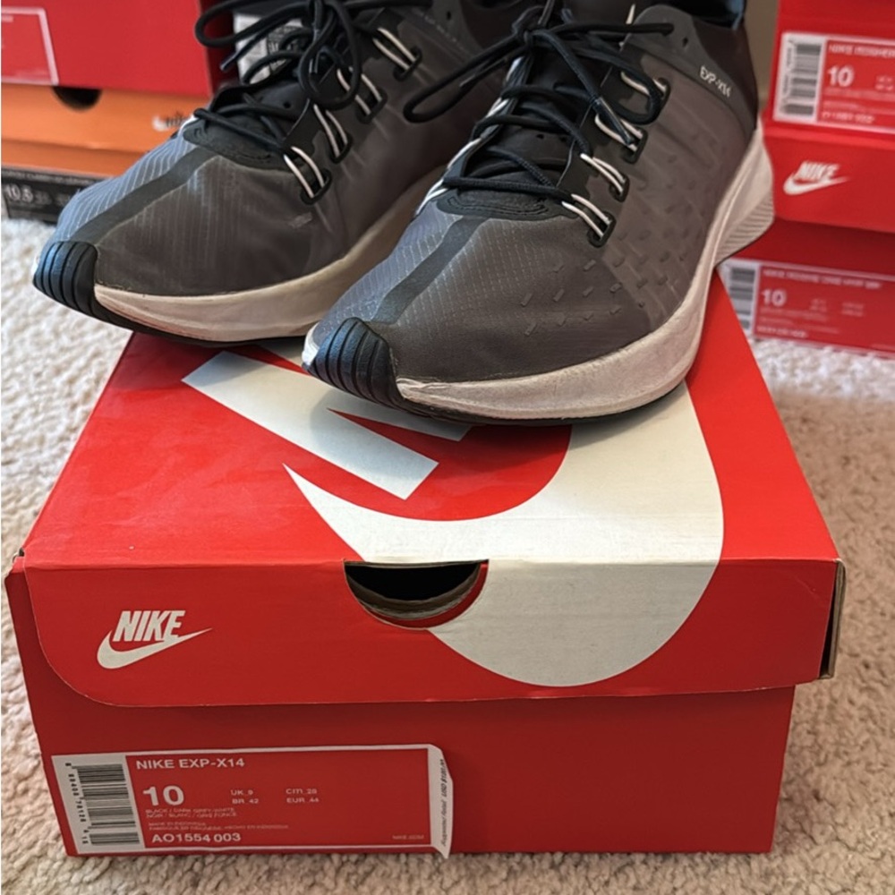 Nike EXP-X14 Charcoal and White Sneakers